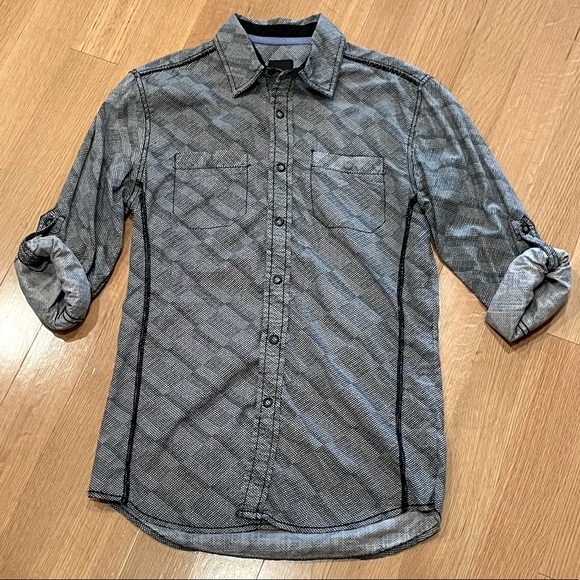 Bar III Slim Fit Snap Front Shirt - Small - Picture 1 of 4